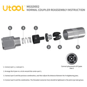Grease Gun Coupler 3 Pcs Set