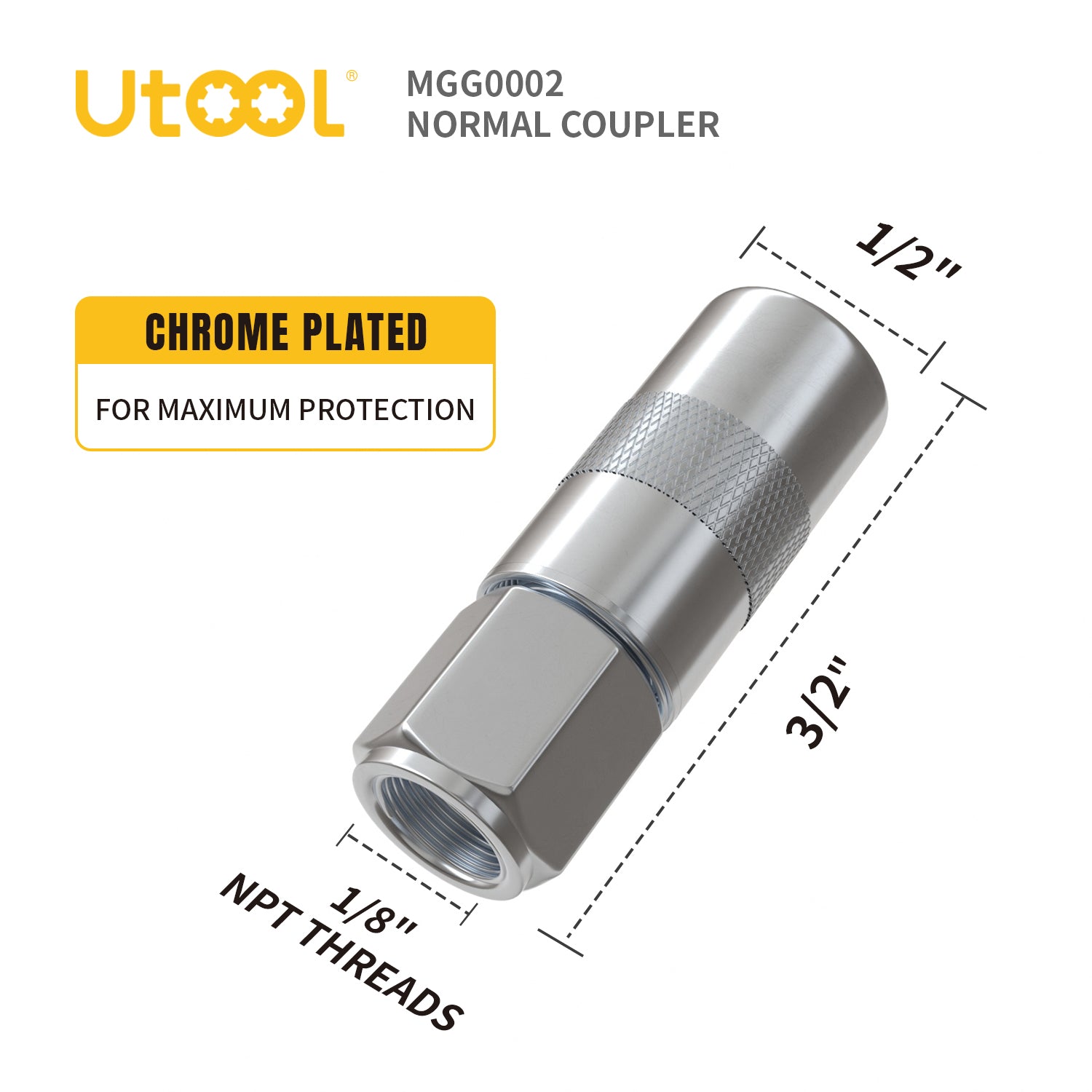 Grease Gun Coupler 3 Pcs Set