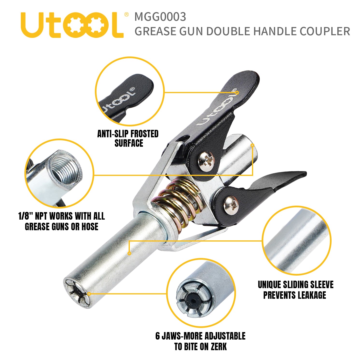Double Handle Coupler & Zerk Fitting Cleaner Set