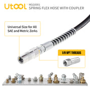 18" Resin Spring Flex Hose & 1 Normal Coupler