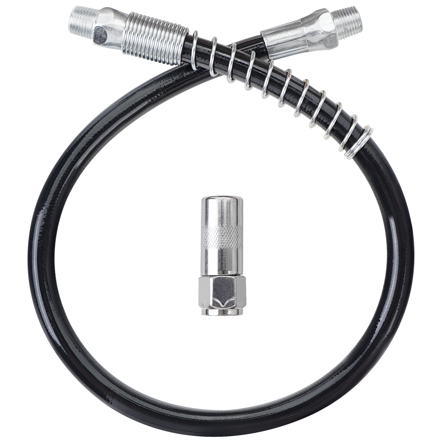18" Resin Spring Flex Hose & 1 Normal Coupler