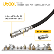 20" Rubber Flex Hose & 1 Normal Coupler