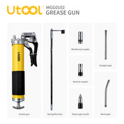 8000 PSI Manual Grease Gun Basic Set, Yellow