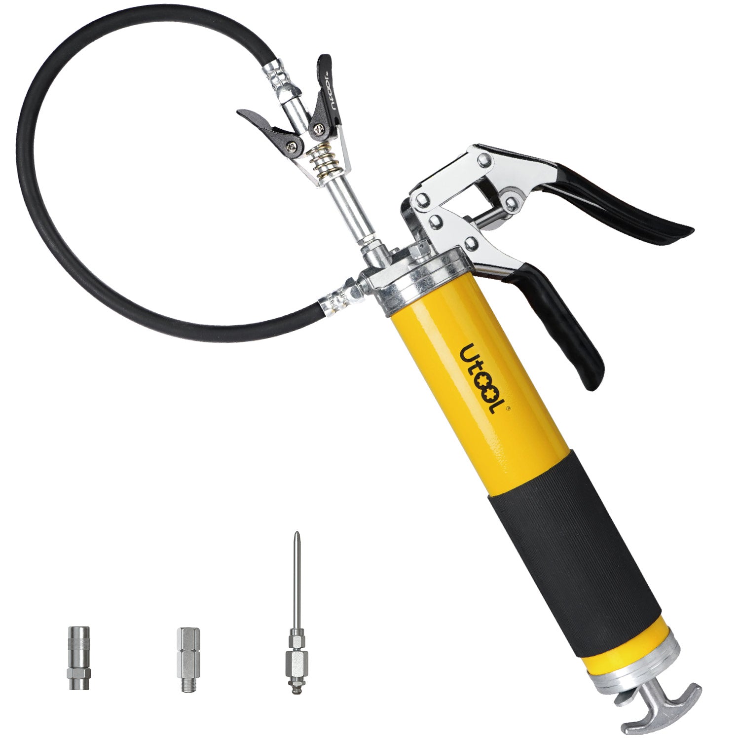 8000 PSI Manual Grease Gun Pro Set, Yellow