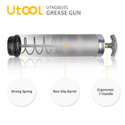 8000 PSI Manual Grease Gun Basic Set, Silver