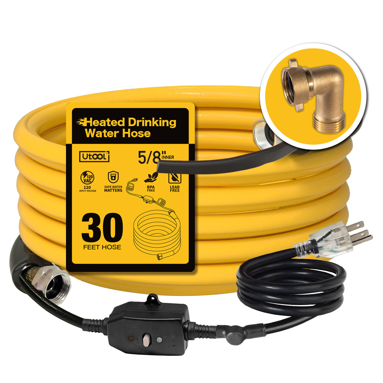 UTOOL Heated Water Hose for RV