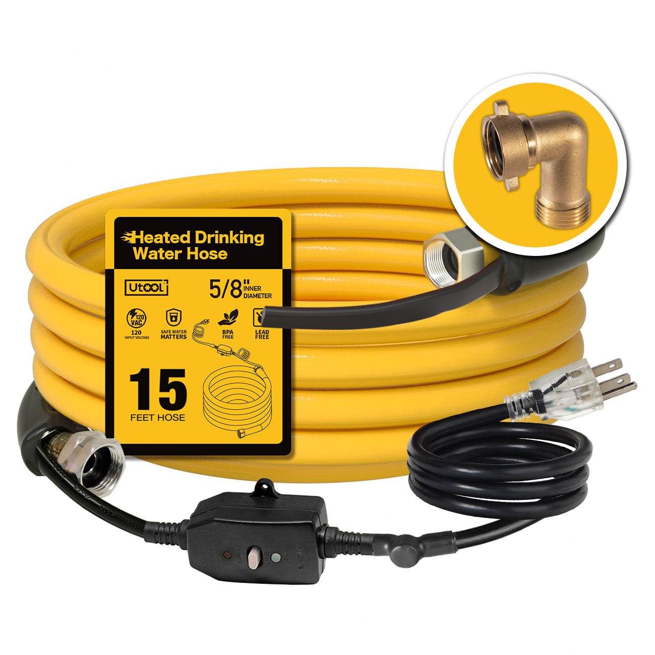 UTOOL Heated Water Hose for RV