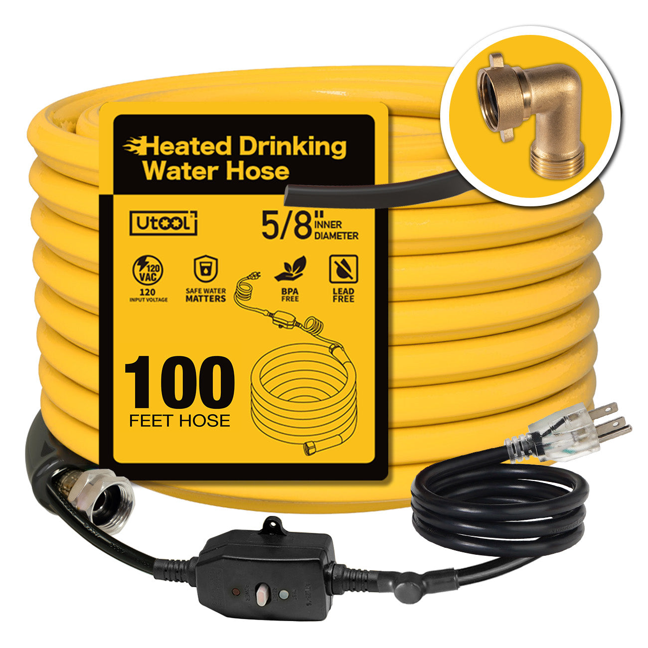 UTOOL Heated Water Hose for RV