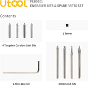 10PCS Engraver Bits Set