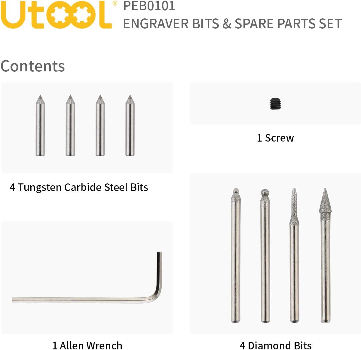10PCS Engraver Bits Set
