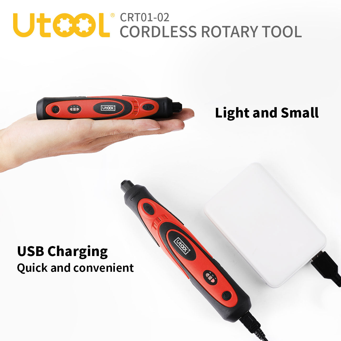 3.7V Cordless Rotary Tool Set, Pink – Utooltech