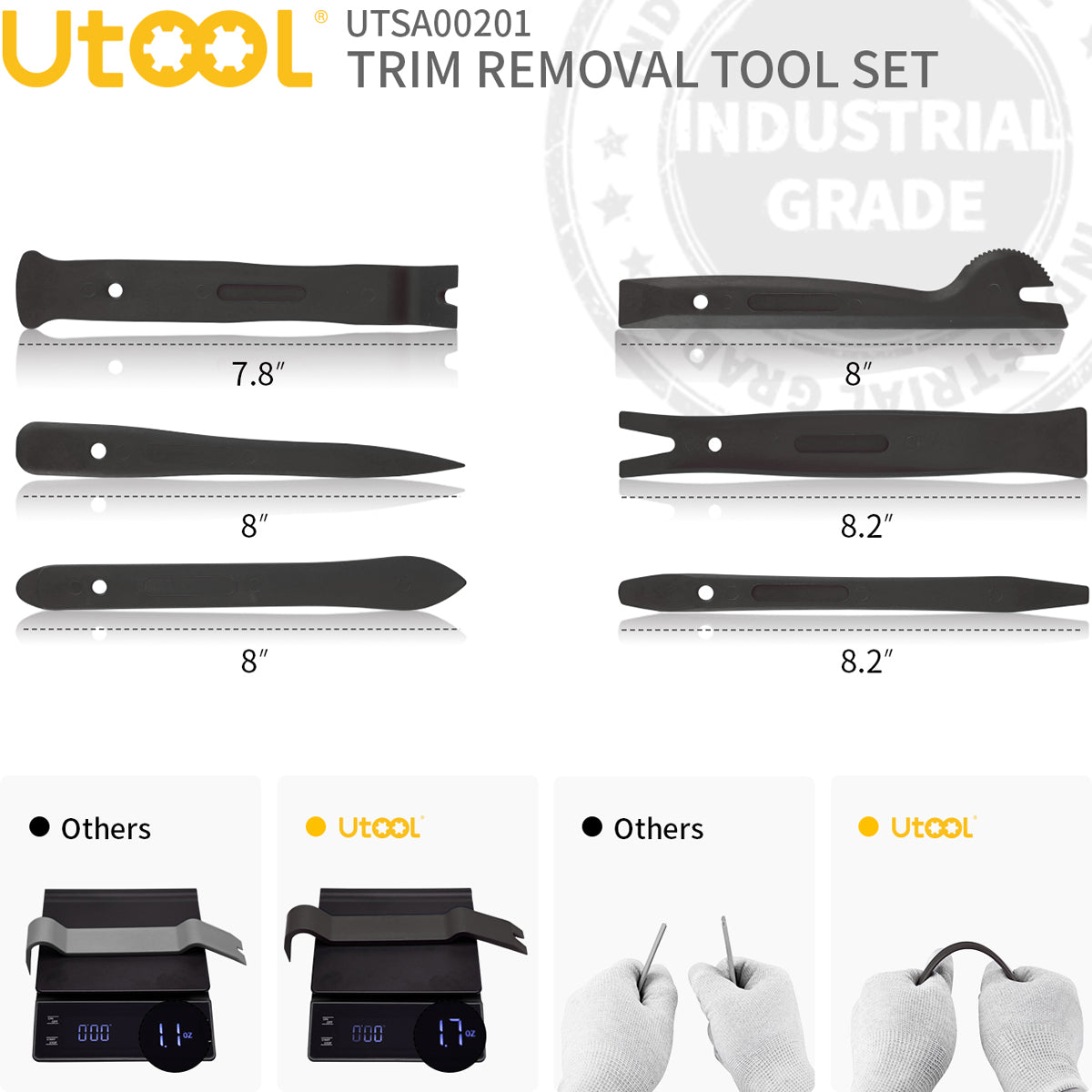 9pc Trim Removal Tool Set, Black